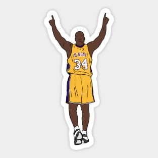 Shaquille O'Neal Pointing Up Sticker